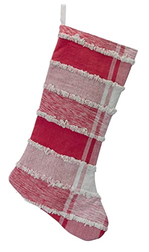 Melrose 80988 Cotton Christmas Plaid Stocking, 20-inch Height, Multicolor
