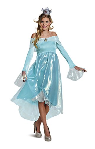 Disguise Women's Rosalina Deluxe Adult Costume, Blue, Small