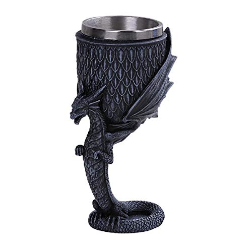 Pacific Trading Giftware Anne Stokes Age of Dragons Winged Dragon Stand Goblet Resin Figurine Statue