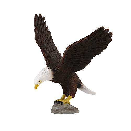 Breyer Horses CollectA Wildlife American Bald Eagle Toy Figure - Authentic Hand Painted Model, 4.1"L x 3.5"H