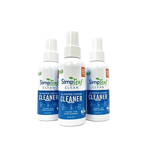 Simpleaf Brands Clean All-Purpose Everyday Cleaner | Non-Toxic | Eco-Friendly | Safe for Kids and Pets | Unscented 4oz-3 pack