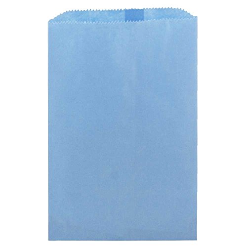 Hygloss Products Colored Paper Bags ‚Äì 100 Pinch Bottom Colorful Arts and Crafts Bags - 6 x 9 Inch, Blue