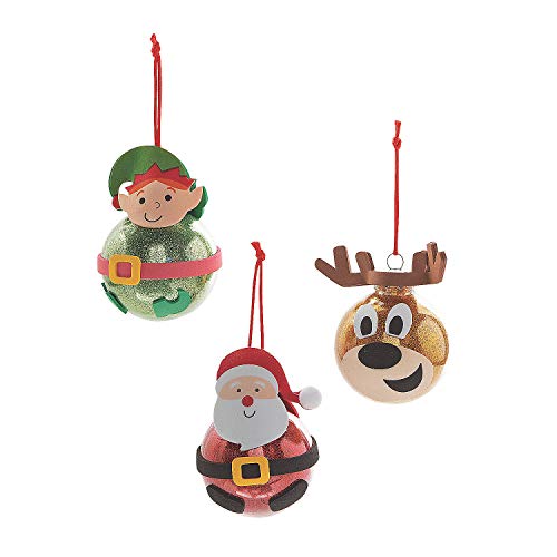 Fun Express Christmas Bulb Ornaments Craft Kit - Craft Kits - 12 Pieces