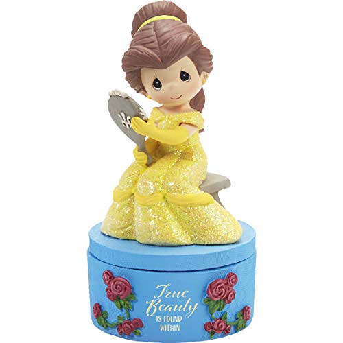 Precious Moments 202038 Beast True Beauty Belle Resin Disney Covered Box, One Size, Multicolored