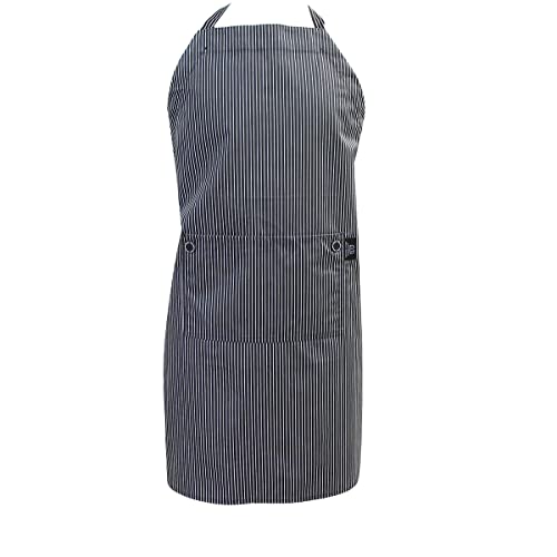 Two Lumps of Sugar Pinstripe Chef Apron, 33-inch Length, Cotton