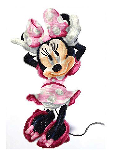 Camelot Crafts Pracht Creatives Hobby Dotz Disney Minnie Mouse Sparkling DIY Picture Approx. 31cm x 43cm Large Diamond Painting Creative Craft Trend, Colourful