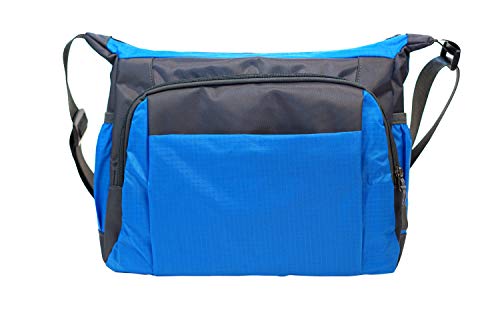 Calla NuPouch Sporty Crossbody Bag, Water Resistant Shoulder Bag Purse, Travel Bag, Large, Blue