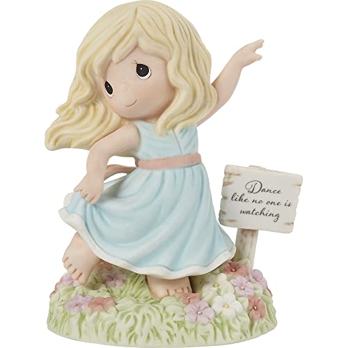 Precious Moments Girl Dancing in Field of Wildflowers Figurine