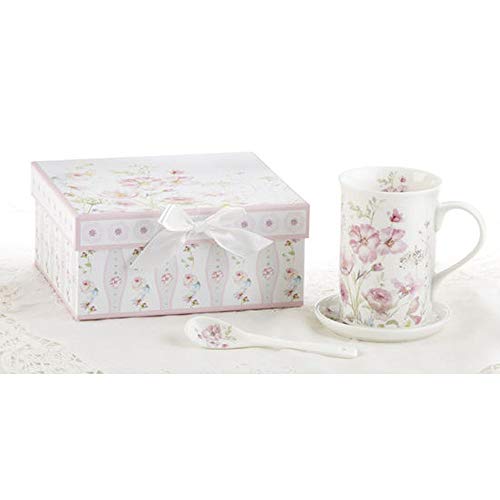 Delton Porcelain Mug-Porcelain Coaster-SPN Set, Poppyseed