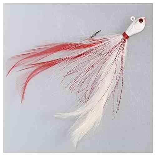 Jenko Fishing Big Wig Magnum Hair Jig, Bleeding Shad, 1 oz
