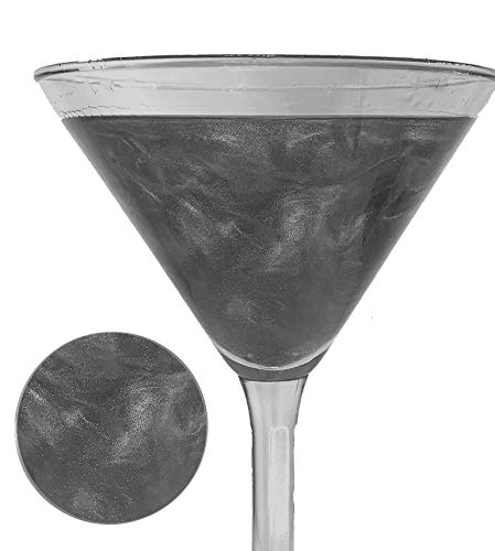 Ultimate Baker Snowy River Cocktail Glitter - All Natural Beverage Glitter for Cocktails, Champagne, Wine Glitter, Beer Glitter, Drink Sparkle, Kosher (12 Gram, Black)