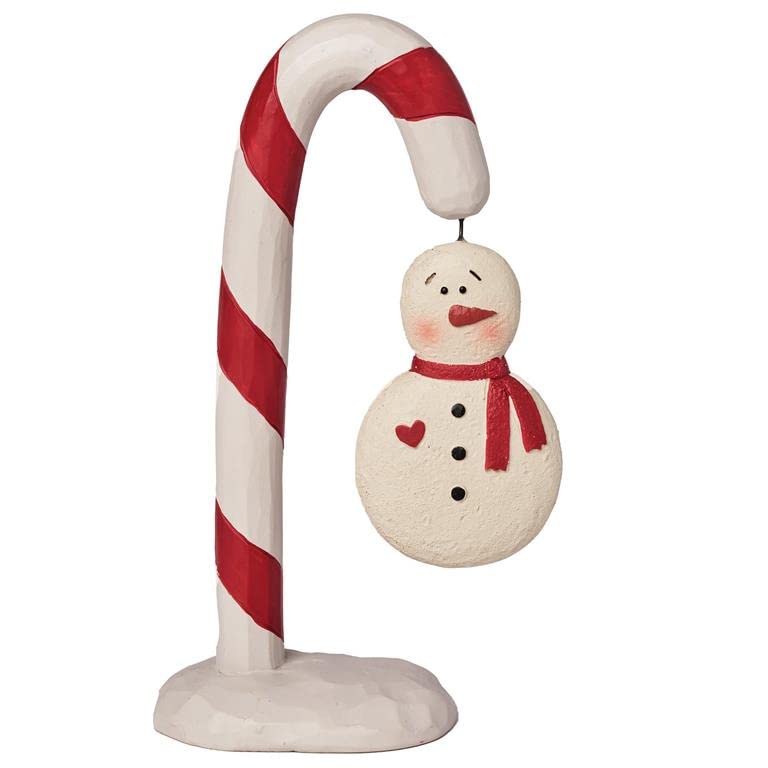 Blossom Bucket Candy Cane with Snowman