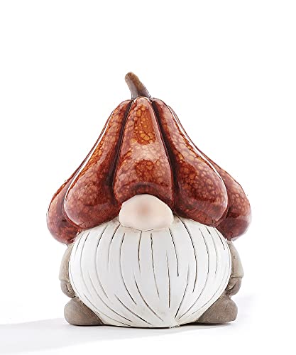 Giftcraft 582397 Ceramic Gnome Figurine, 6.5 inch, Terracotta