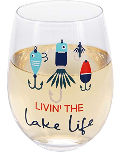 Pavilion Gift Company 18 Oz Stemless Wine Glass Livin&