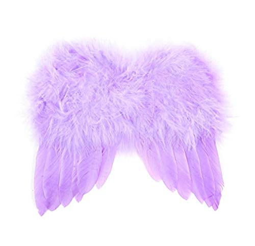 Midwest Design Touch of Nature Feather 7x6 Lilac 1pc Mini Wings, 7 by 6-Inch