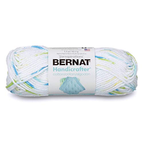 Spinrite Yarns (CA) Bernat Handicrafter Cotton Ombre Yarn, 1.5 oz, Gauge 4 Medium, 100% Cotton, Summer Print