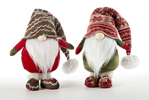 Delton Chestnut Standing Gnome, 2 Assortment