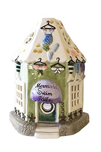 Blue Sky Clayworks Clayworkss Mermaid Swim Tail Candle House, Multi