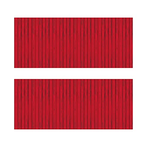 Beistle , 2 Piece Red Barn Siding Backdrops, 4&