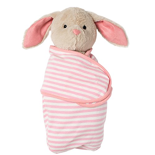 Manhattan Toy Baby Bunny Stuffed Animal with Swaddle Blanket, 11"