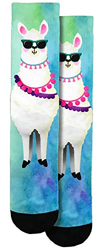 Spoontiques Fun Crew Socks, One Size Fits Most - Llama