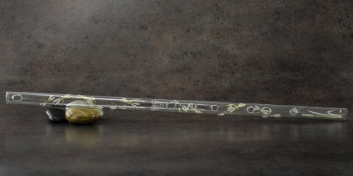 Hall Crystal Flutes 22203 - Offset Glass Flute in D - Dragonfly