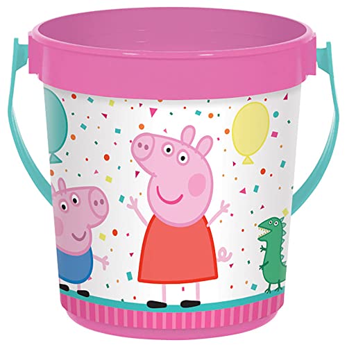 Amscan Peppa Pig Plastic Favor Container | Pink | Party Favor | 1 Pc.