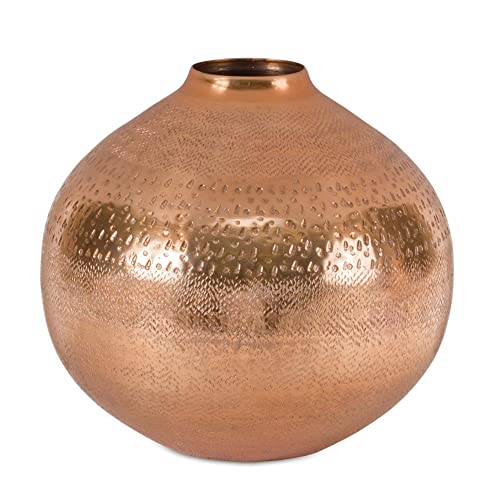 Melrose 86653 Vase, 8-inch Diameter, Aluminum