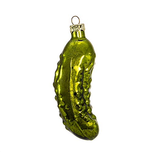 Kurt Adler Noble Gems Old World Pickle Glass Christmas Tree Ornament Decoration GC0034 New