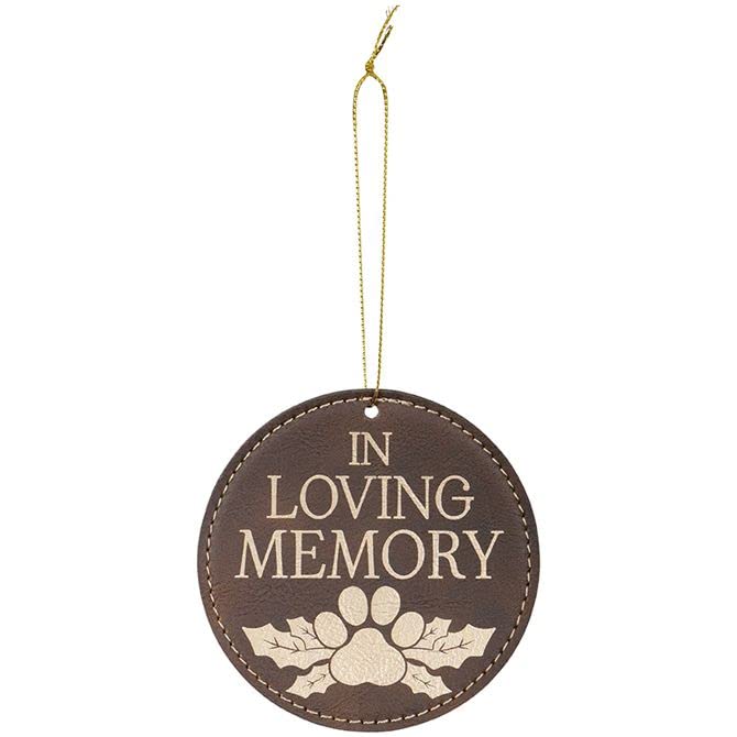 Carson Home Accents in Loving Memory Hanging Ornament, 3.5-inch Diameter
