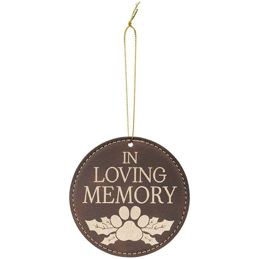 Carson Home Accents in Loving Memory Hanging Ornament, 3.5-inch Diameter