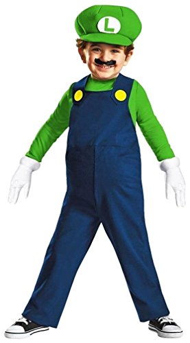 Disguise Nintendo Super Mario Brothers Luigi Boys Toddler Costume, Medium/3T-4T