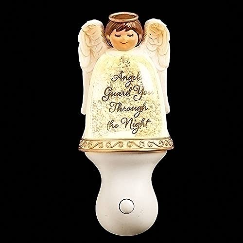 Roman 134193 Angel Swirl Night Light, Swivel Plug-in, 8-inch Height, Plastic