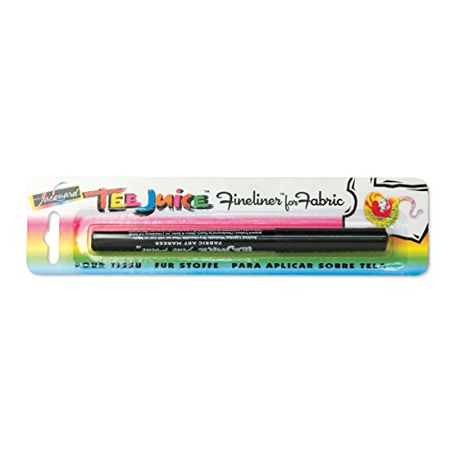 Jacquard JAC-PEN1008 Fine Tee Juice Fabric Marker, Black