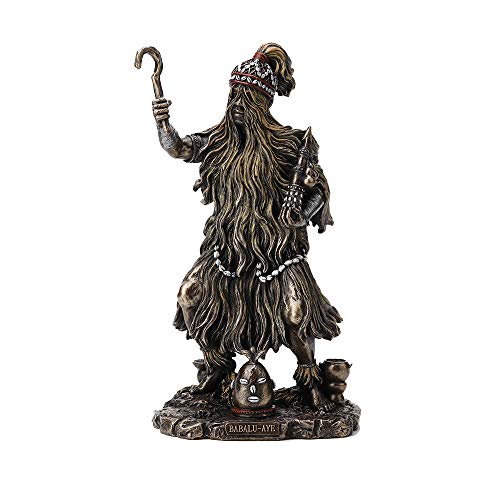 Unicorn Studio Veronese Design 9 1/4" Tall Cold Cast Resin Antique Bronze Finish Babalu Aye Orisha of Disease and Healing Statue Figurine