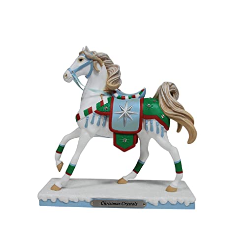 Enesco Trail of Painted Ponies Christmas Crystals Figurine, 7.25 Inch, Multicolor