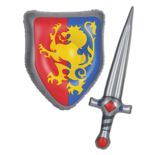 Beistle Inflatable Sword & Shield Set Party Accessory (1 count) (1/Pkg)