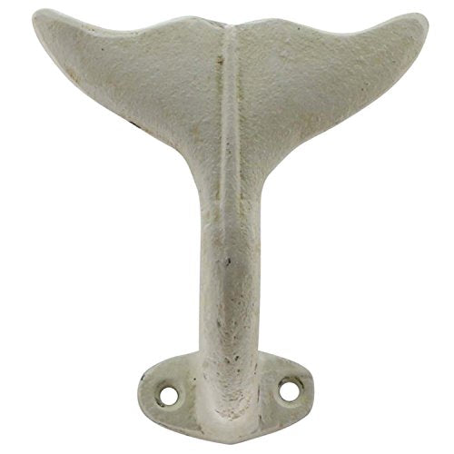 HomArt Whale Tail Wall Hook (Antique White)