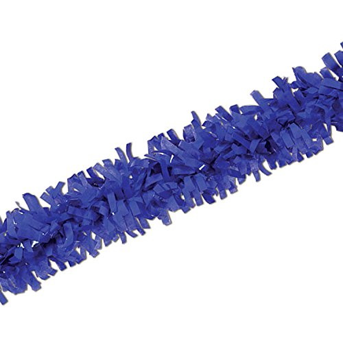 Beistle Blue Tissue Festooning Garland-1 Pc