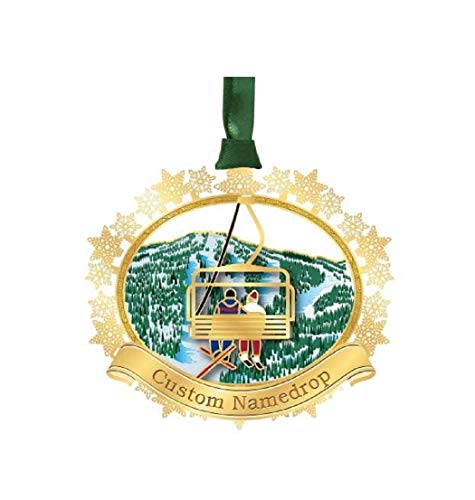 Beacon Design 62607 Skiers on Chairlift Hanging Ornament