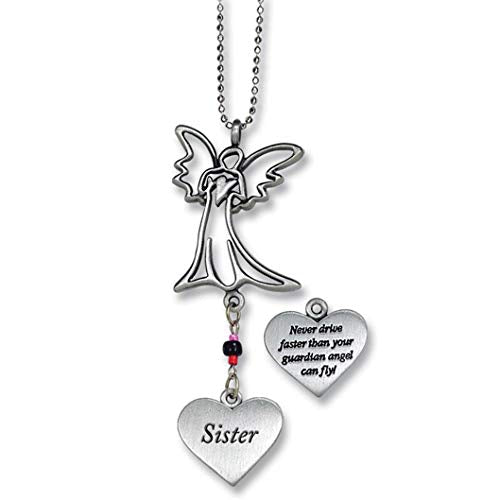 Cathedral Art KT236 Sister/Angel Ball Chain Car Charm