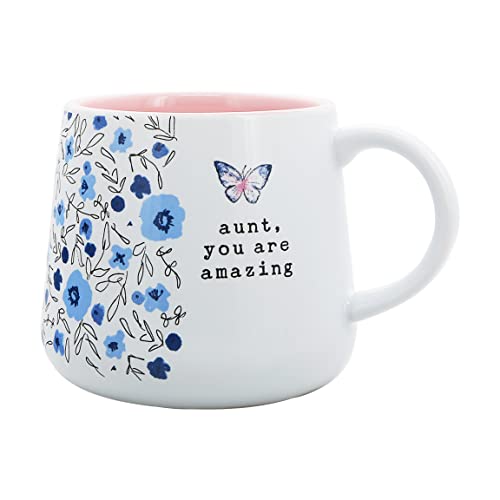 Pavilion Gift Company - Aunt, you are amazing - 18-ounce Stoneware Mug, Mothers Day Gift, Aunt Coffee Cup, 1 Count