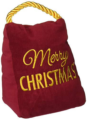 Pavilion Gift Company Pavilion-Merry Christmas-Red Velvet 6 Inch Tall-2 Pounds Door Stopper, 6"