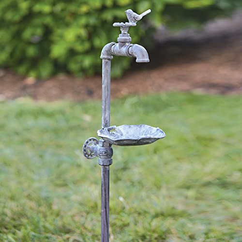 CTW Colonial Tin Works 420218 Spigot and Lilly Pad Garden Stake, 36.50-inch Height