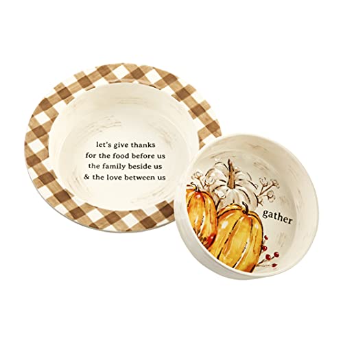 Mud Pie Pumpkin Baking Dish Set,  8 1/2-inch diameter