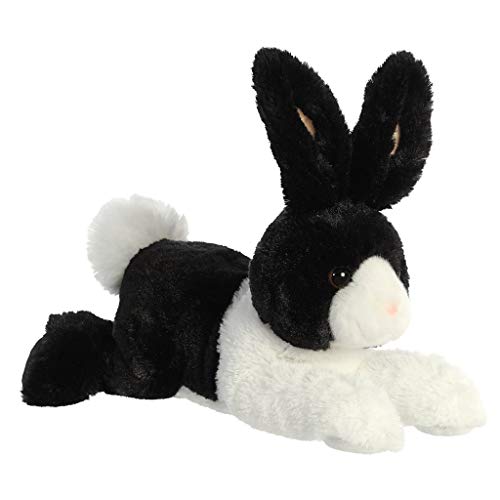 Aurora World Flopsie Dutch Rabbit Black Stuffed Animal, 12"