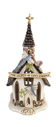 Blue Sky Clayworks 20504 Spring Chapel Candle House Figurine, 12-inch Height