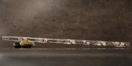 Hall Crystal Flutes 12202 - Inline Glass Flute in D - Carolina