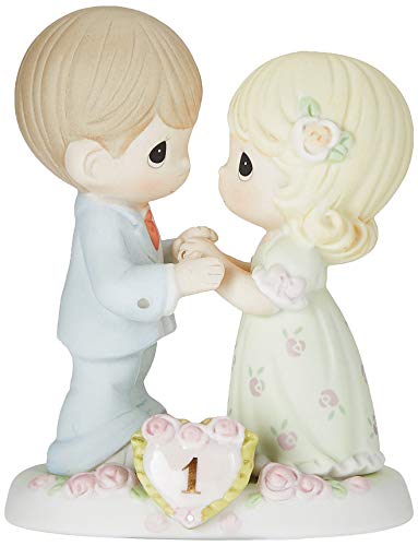 Precious Moments,  A Whole Year Filled With Special Moments, 1st Anniversary, Bisque Porcelain Figurine, 115910