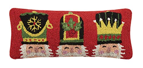 Peking Handicraft 31JES1652C20OB Nutcracker Trio Hook Pillow, 20-inch Long